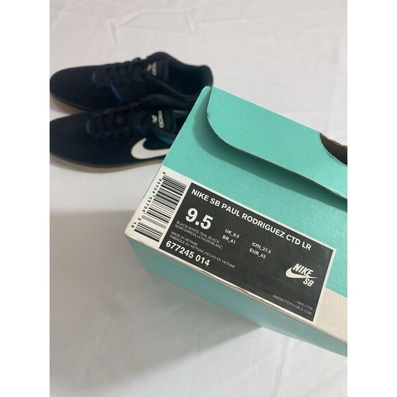 New Mens Size 9.5 Black Nike SB Paul Rodriguez CTD LR Skate Shoes 677245 014